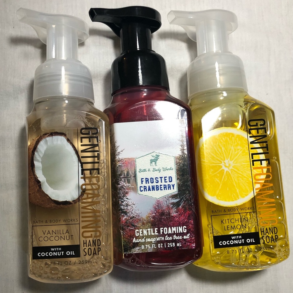 Gentle foaming hand soaps set of 3